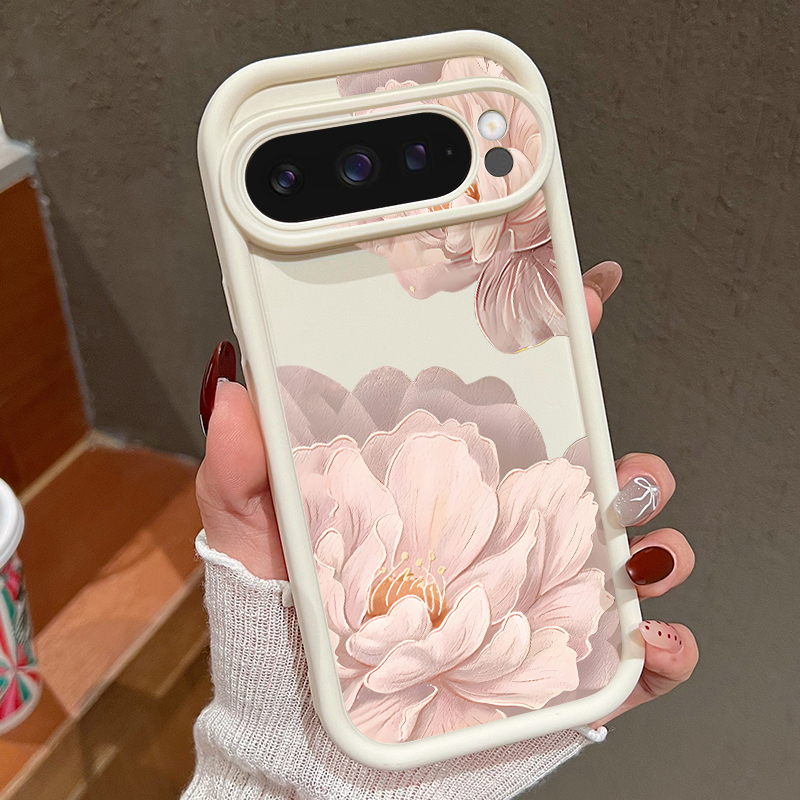 ピンクの花柄ソフトTPUスマホケース Google Pixe - Phone Cases Pixel 9A のレビューと価格