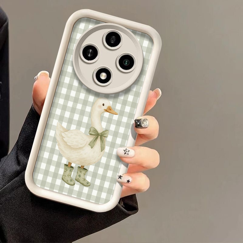 チェック柄プリントのかわいい動物柄スマホケース OPPO R - Phone Cases Oppo のレビューと価格