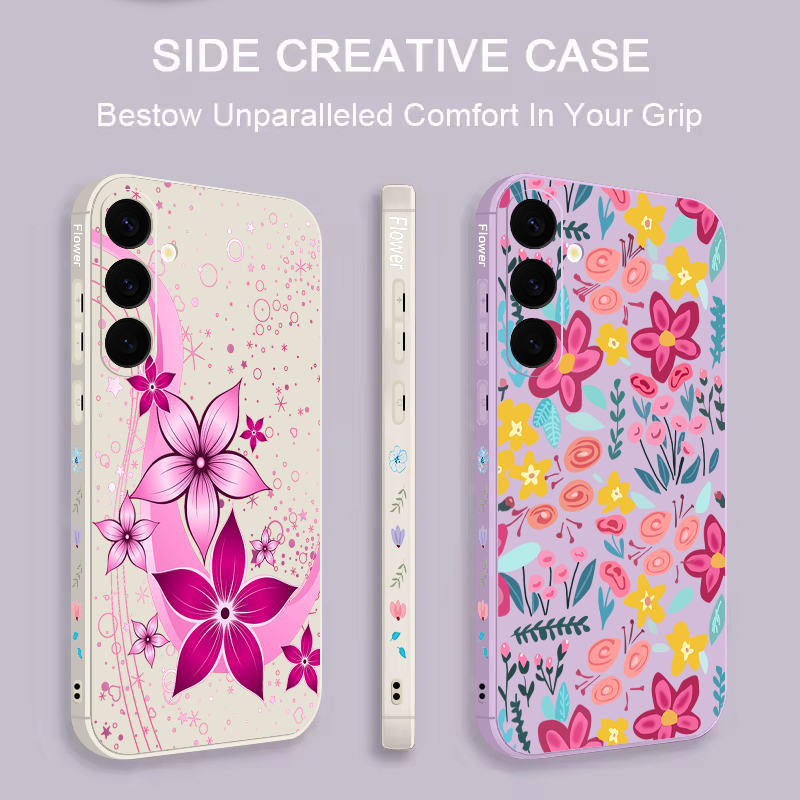 花柄フローラルパターンのスマホケース Samsung Gal - Phone Cases Samsung S25 Fe のレビューと価格
