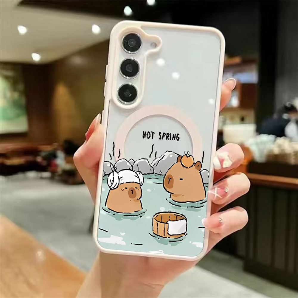 カラートランスペアレント磁気吸着スマホケース Samsung - Phone Cases Samsung S25 Fe のレビューと価格