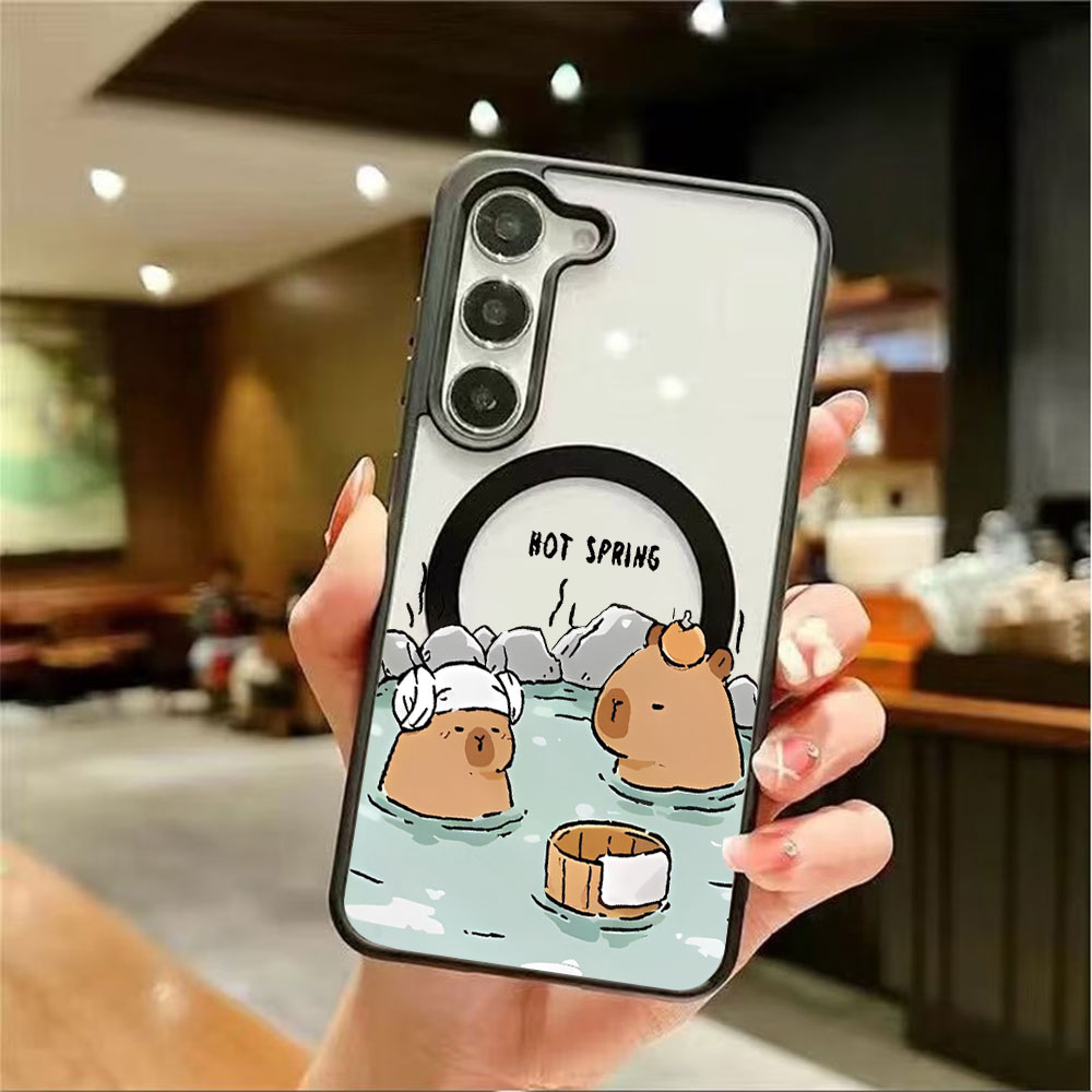 カラートランスペアレント磁気吸着スマホケース Samsung - Phone Cases Samsung S25 Fe のレビューと価格