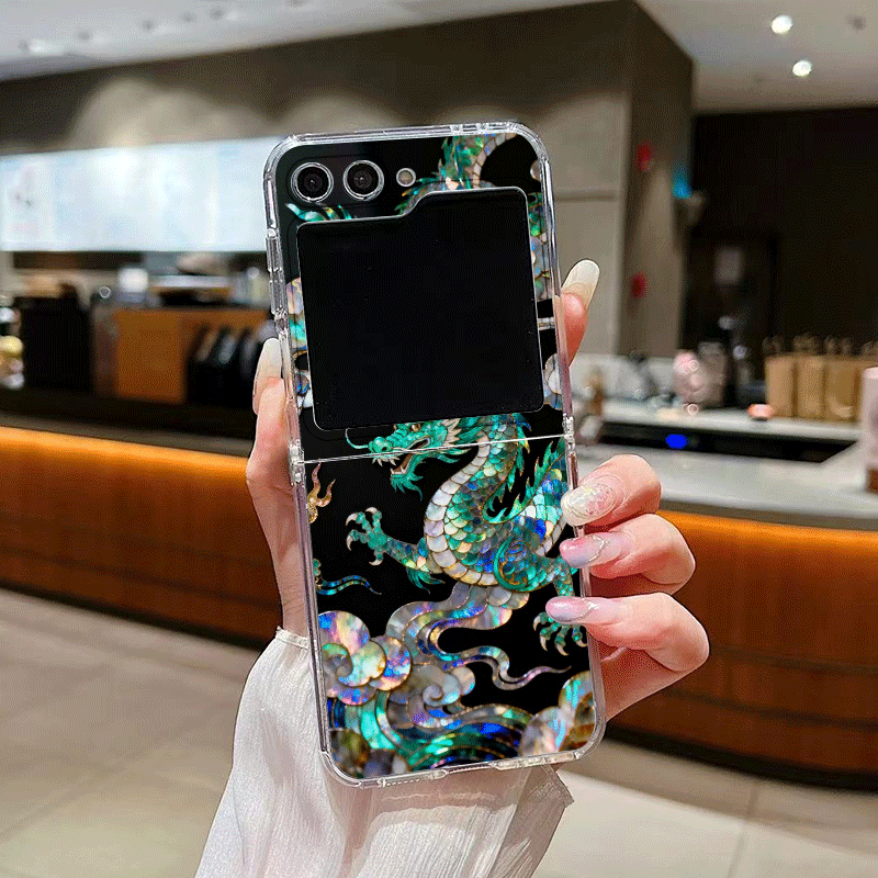 スタイリッシュな虎と龍の大理石模様のスマホケース、Samsu - Phone Cases Z Fold 6 のレビューと価格