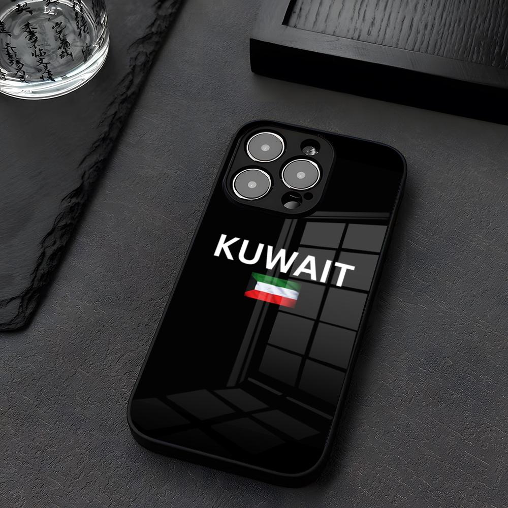 クウェート国旗地図柄スマホケースガラス製 iPhone 12 - Phone Cases Kuwait のレビューと価格