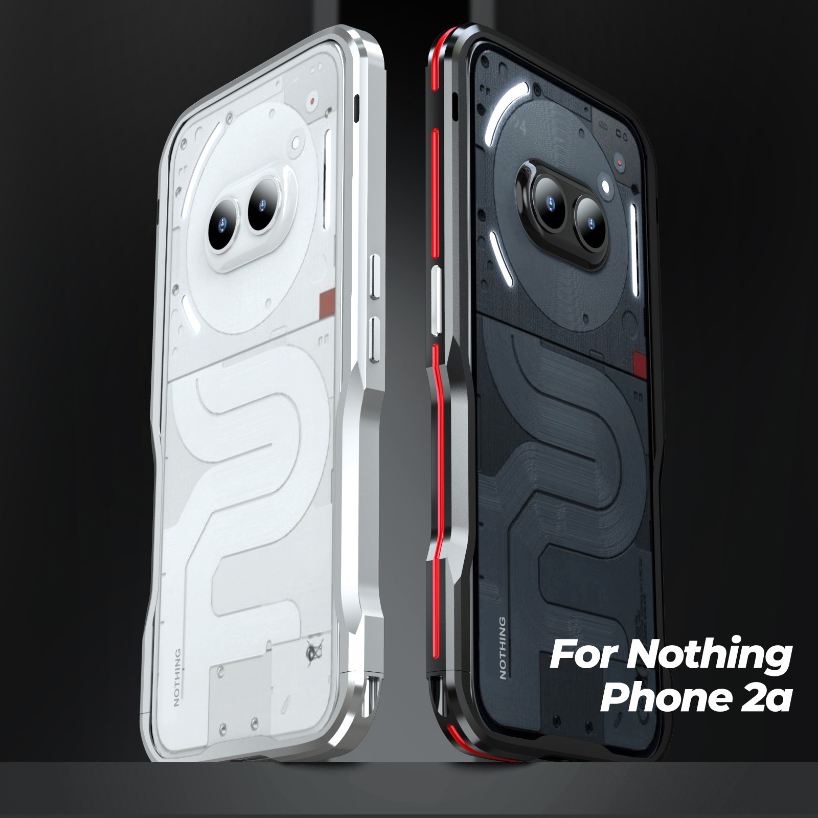 オリジナル LUPHIE 金属フレーム何も電話 2A 3A  - Phone Cases Aviation のレビューと価格