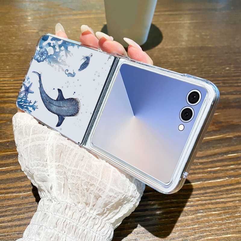 クジラ柄スマホケース Samsung Galaxy Z Fl - Phone Cases Z Fold 6 のレビューと価格
