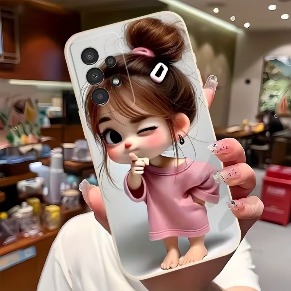 かわいい漫画の女の子柄デザインのスマホケース、Samsung - Phone Cases Samsung S25 Fe のレビューと価格