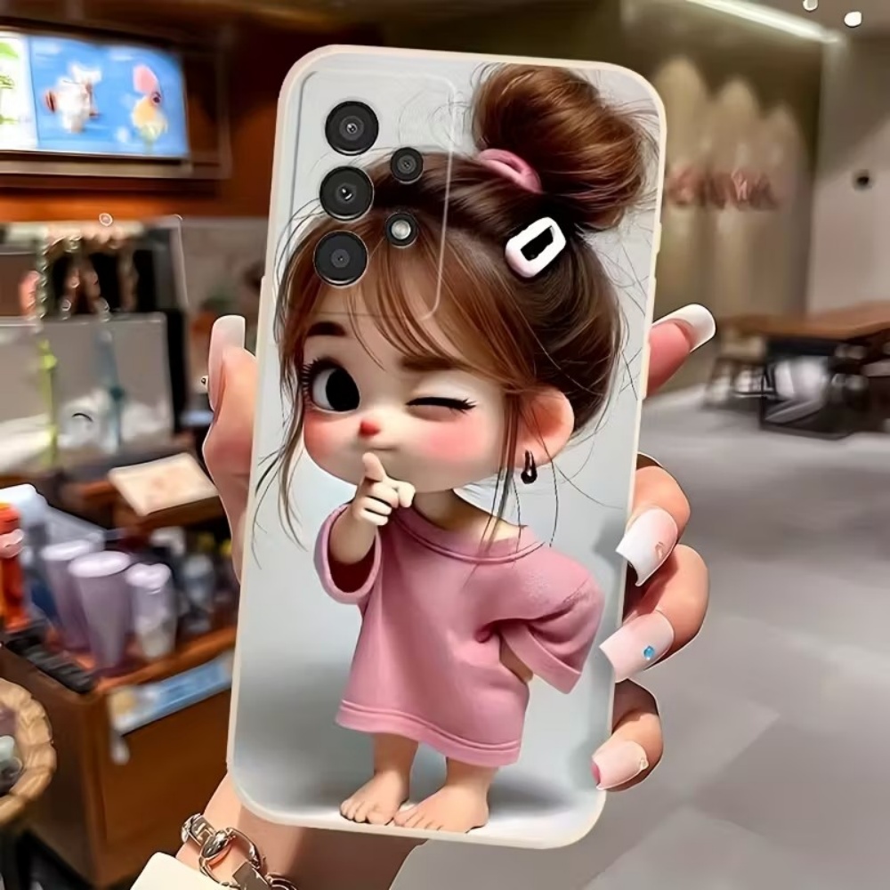 かわいい漫画の女の子柄デザインのスマホケース、Samsung - Phone Cases Samsung S25 Fe のレビューと価格