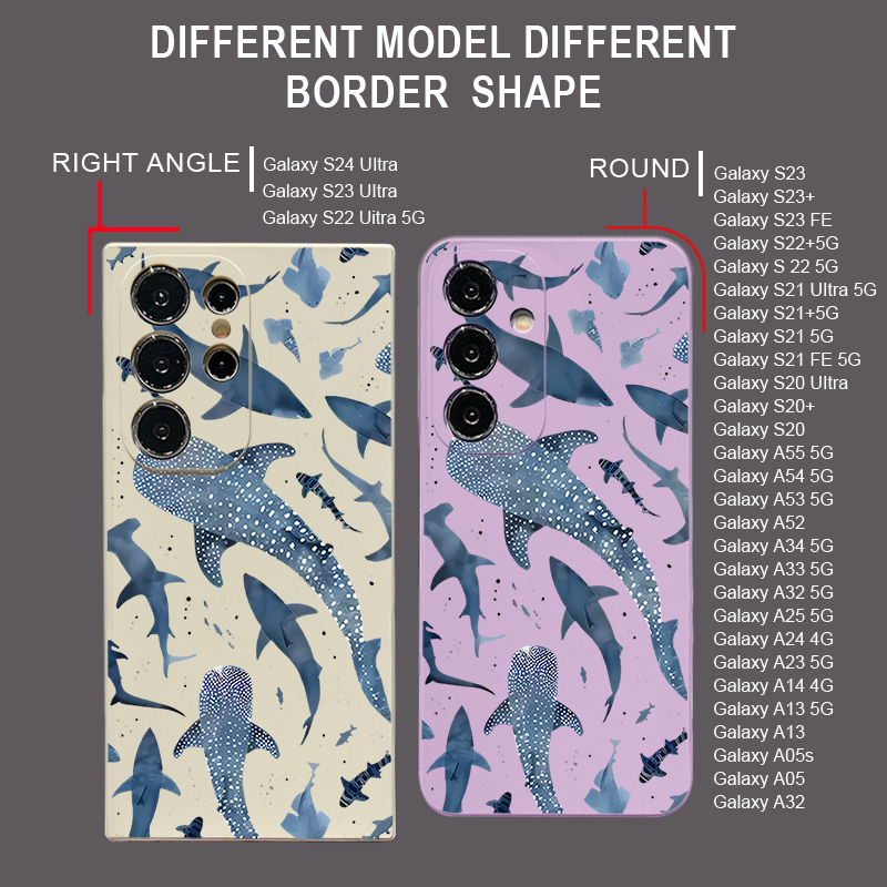 クジラ柄のランヤードケース Samsung Galaxy A - Phone Cases A14 Samsung のレビューと価格