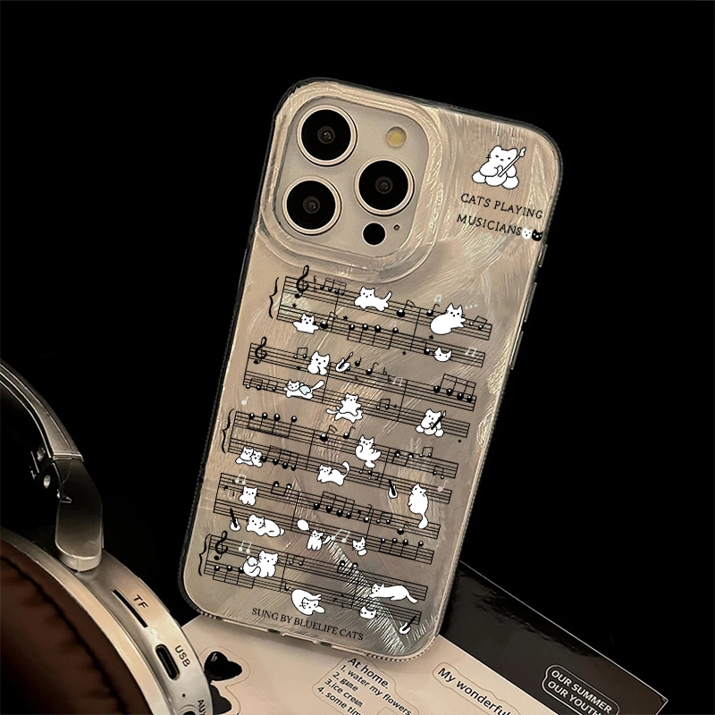 楽しい文字と音符柄のスマホケース Samsung Galax - Phone Cases A14 Samsung のレビューと価格