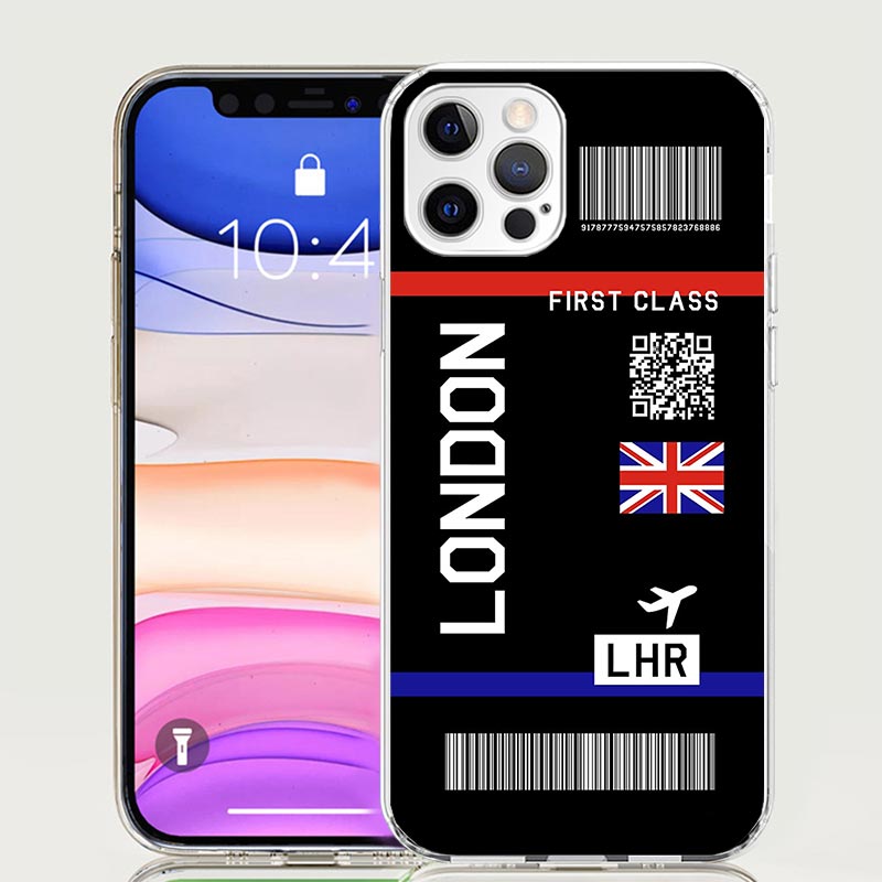 航空券バーコード柄スマホケース iPhone 17 Air  - Phone Cases Aviation のレビューと価格