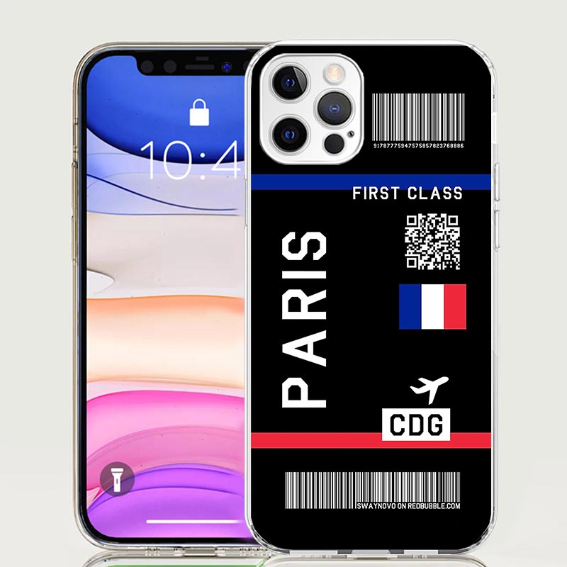 航空券バーコード柄スマホケース iPhone 17 Air  - Phone Cases Aviation のレビューと価格