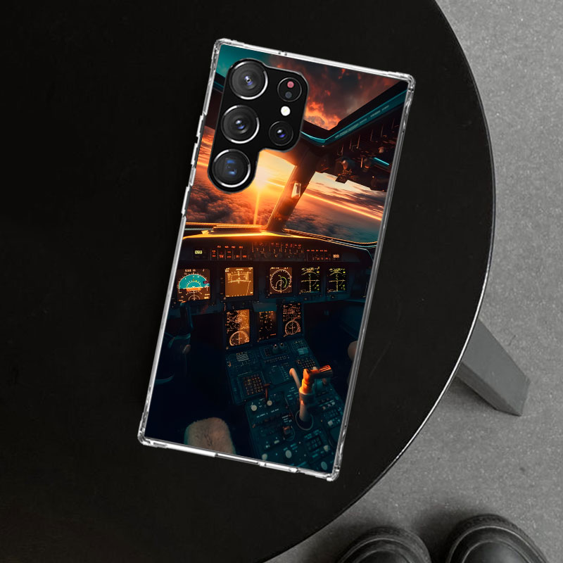 航空機飛行機パイロットコックピット電話ケースカバー Sams - Phone Cases Aviation のレビューと価格