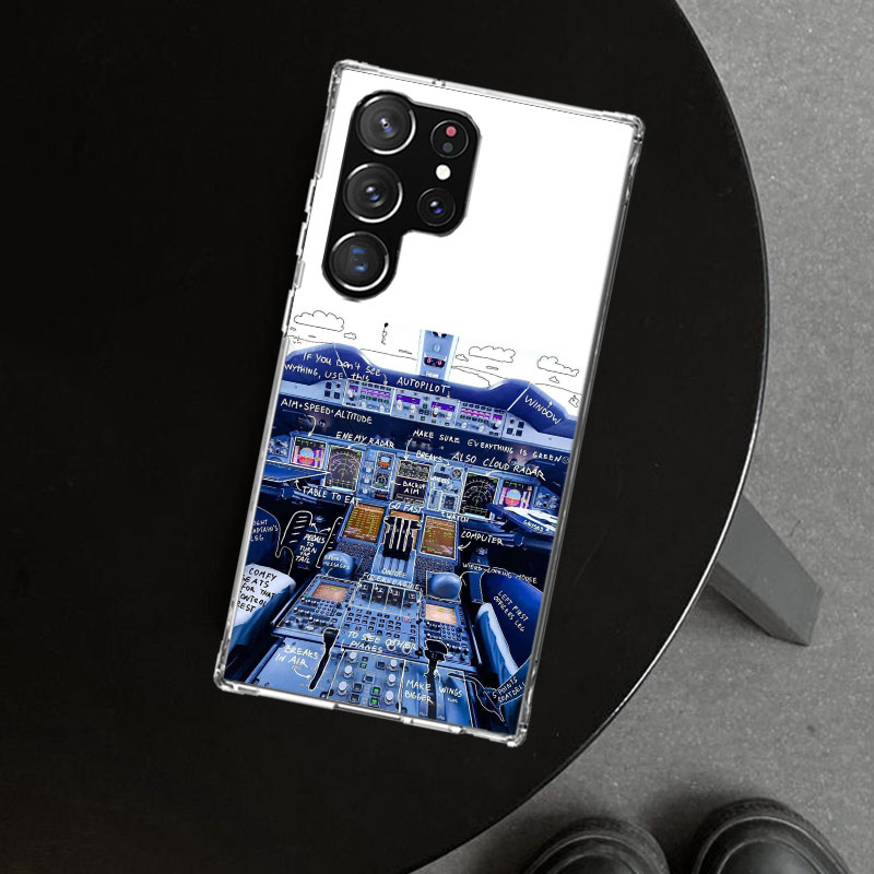 航空機飛行機パイロットコックピット電話ケースカバー Sams - Phone Cases Aviation のレビューと価格