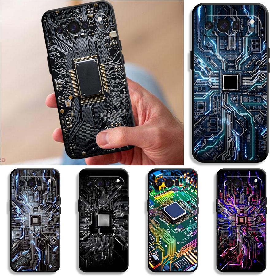 レトロな回路基板デザインのスマホケース Google Pix - Phone Cases Pixel 9A のレビューと価格