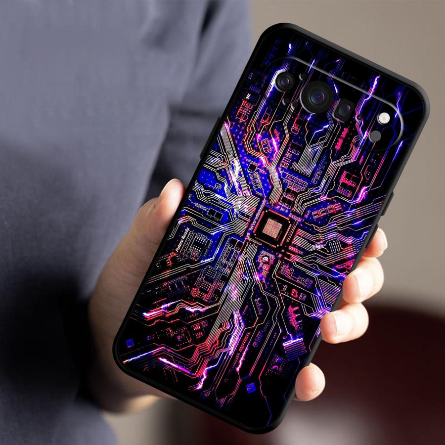 レトロな回路基板デザインのスマホケース Google Pix - Phone Cases Pixel 9A のレビューと価格
