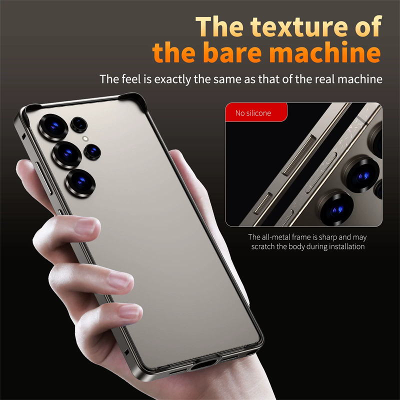 高級アルミ合金フレーム 薄型ベアマシンケース Samsung - Heat Dissipation Case のレビューと価格