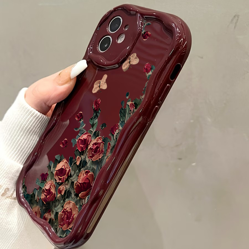 レトロな油絵風花柄スマホケース iPhone 17 16 1 - Phone Cases Luxury のレビューと価格