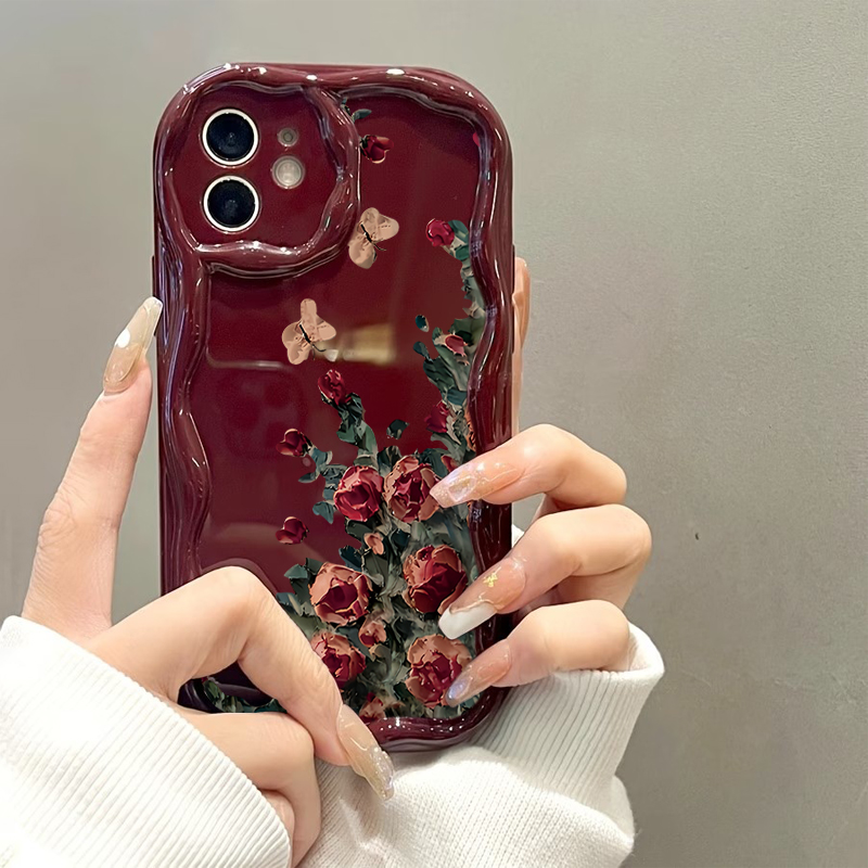 レトロな油絵風花柄スマホケース iPhone 17 16 1 - Phone Cases Luxury のレビューと価格