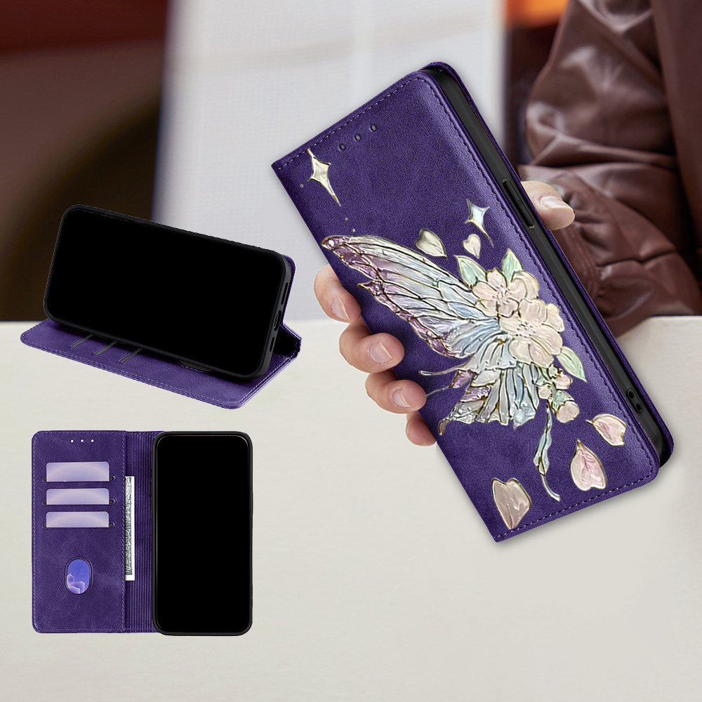 塗装済み磁気フリップレザーウォレットケース Samsung  - Phone Cases For Samsung S22 のレビューと価格